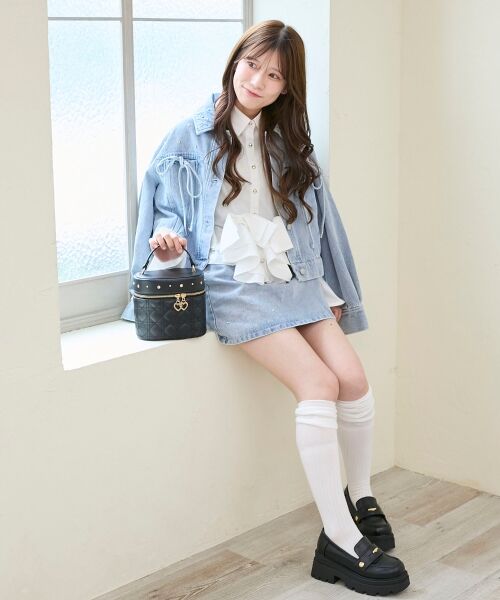 MAJESTIC LEGON / マジェスティックレゴン Gジャン・デニムジャケット | ビジューリボンGジャン | 詳細28