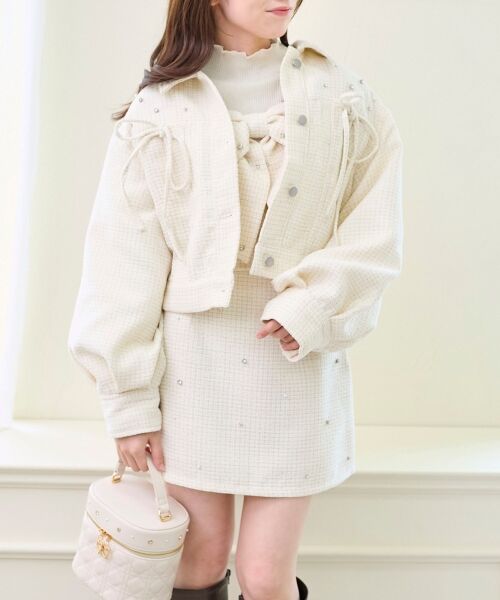 MAJESTIC LEGON / マジェスティックレゴン Gジャン・デニムジャケット | ビジューリボンGジャン | 詳細7