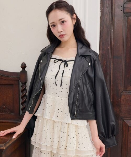 MAJESTIC LEGON / マジェスティックレゴン その他アウター | Ladyショートライダース | 詳細23