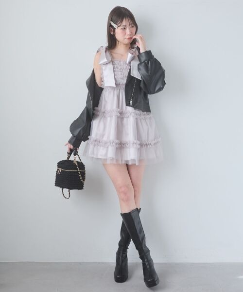 MAJESTIC LEGON / マジェスティックレゴン その他アウター | Ladyショートライダース | 詳細24