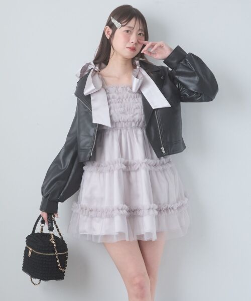 MAJESTIC LEGON / マジェスティックレゴン その他アウター | Ladyショートライダース | 詳細25