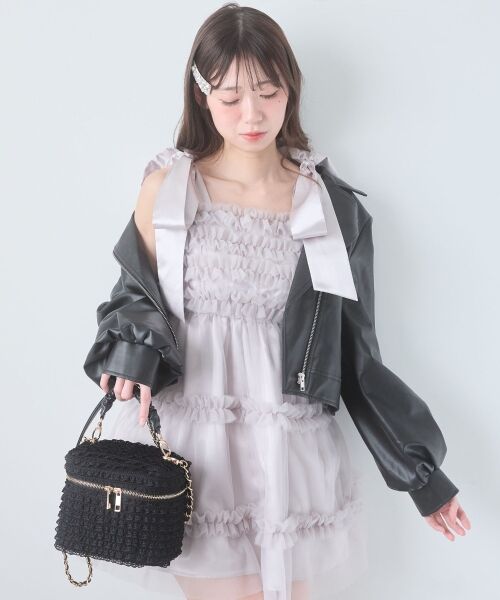 MAJESTIC LEGON / マジェスティックレゴン その他アウター | Ladyショートライダース | 詳細26
