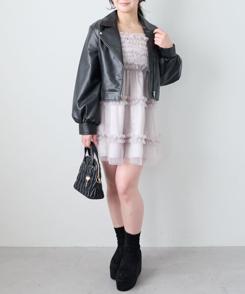 MAJESTIC LEGON / マジェスティックレゴン その他アウター | Ladyショートライダース | 詳細27