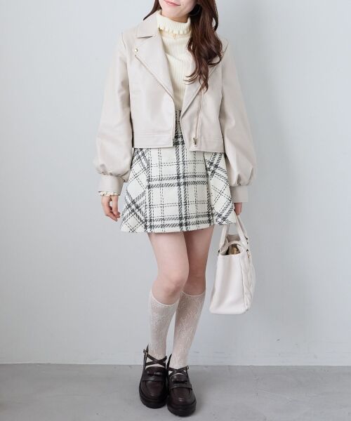 MAJESTIC LEGON / マジェスティックレゴン その他アウター | Ladyショートライダース | 詳細8