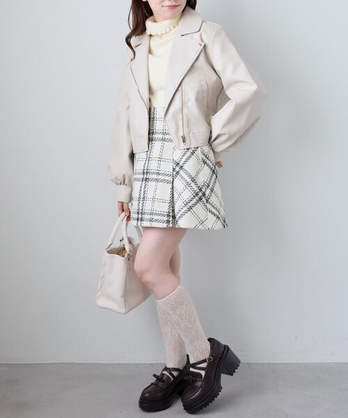MAJESTIC LEGON / マジェスティックレゴン その他アウター | Ladyショートライダース | 詳細9