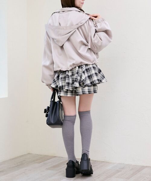 MAJESTIC LEGON / マジェスティックレゴン ブルゾン | サテンショートフードブルゾン | 詳細10