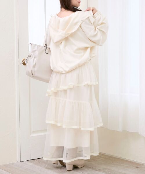 MAJESTIC LEGON / マジェスティックレゴン ブルゾン | サテンショートフードブルゾン | 詳細3