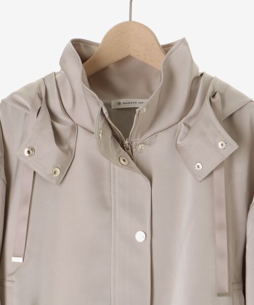 MAJESTIC LEGON / マジェスティックレゴン ブルゾン | サテンショートフードブルゾン | 詳細30