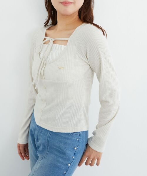 MAJESTIC LEGON / マジェスティックレゴン カットソー | リボンレイヤードライクトップス | 詳細10