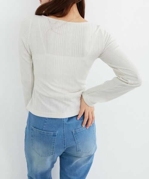 MAJESTIC LEGON / マジェスティックレゴン カットソー | リボンレイヤードライクトップス | 詳細11