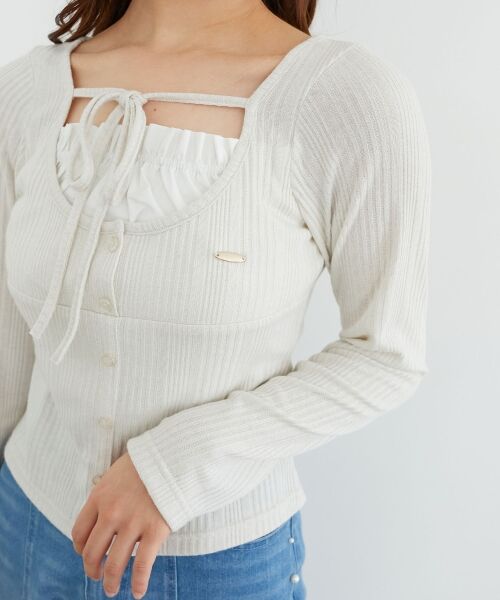 MAJESTIC LEGON / マジェスティックレゴン カットソー | リボンレイヤードライクトップス | 詳細12