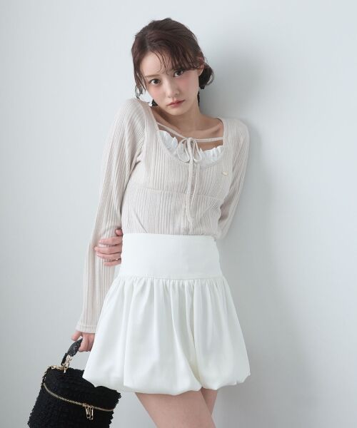 MAJESTIC LEGON / マジェスティックレゴン カットソー | リボンレイヤードライクトップス | 詳細15
