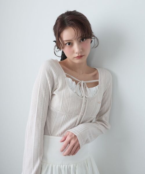 MAJESTIC LEGON / マジェスティックレゴン カットソー | リボンレイヤードライクトップス | 詳細17