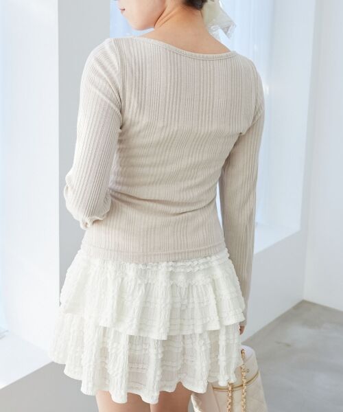 MAJESTIC LEGON / マジェスティックレゴン カットソー | リボンレイヤードライクトップス | 詳細23