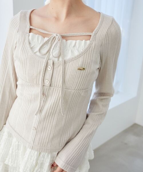 MAJESTIC LEGON / マジェスティックレゴン カットソー | リボンレイヤードライクトップス | 詳細24