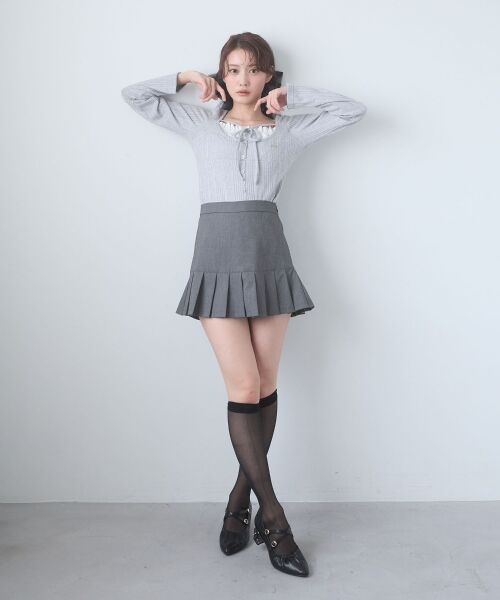 MAJESTIC LEGON / マジェスティックレゴン カットソー | リボンレイヤードライクトップス | 詳細25