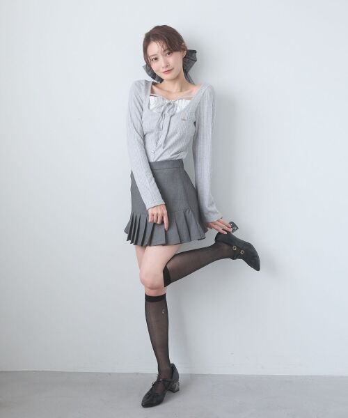 MAJESTIC LEGON / マジェスティックレゴン カットソー | リボンレイヤードライクトップス | 詳細26