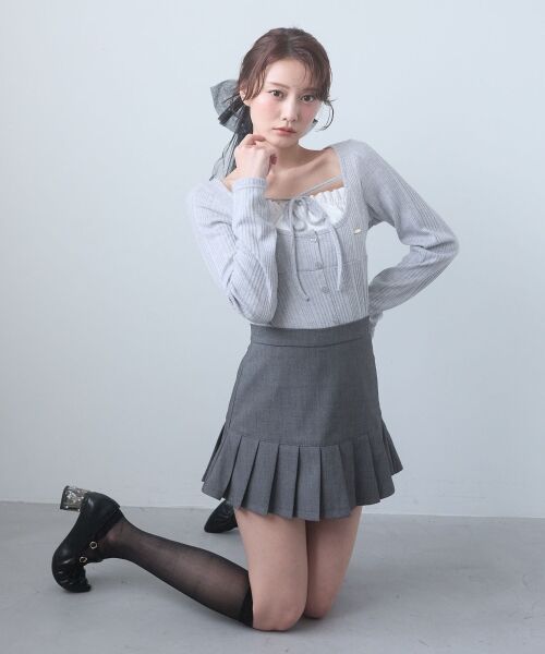 MAJESTIC LEGON / マジェスティックレゴン カットソー | リボンレイヤードライクトップス | 詳細27