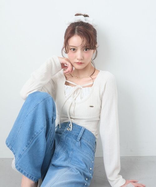 MAJESTIC LEGON / マジェスティックレゴン カットソー | リボンレイヤードライクトップス | 詳細4