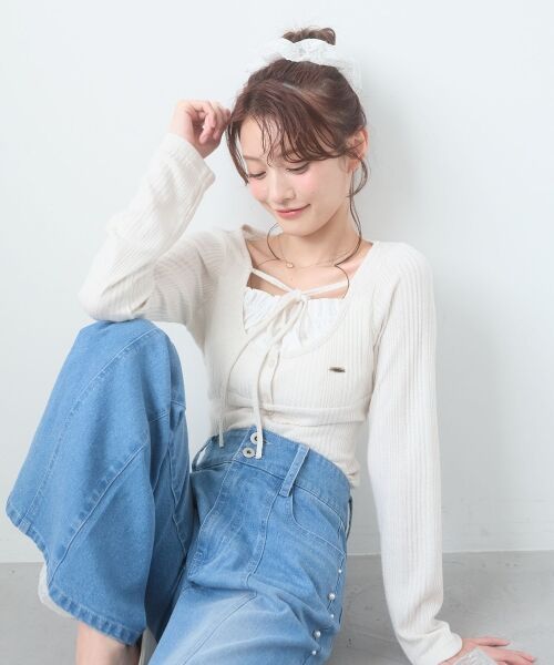 MAJESTIC LEGON / マジェスティックレゴン カットソー | リボンレイヤードライクトップス | 詳細5