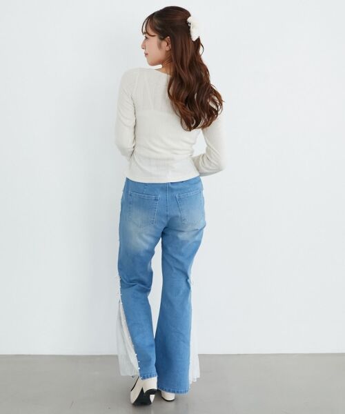 MAJESTIC LEGON / マジェスティックレゴン カットソー | リボンレイヤードライクトップス | 詳細9