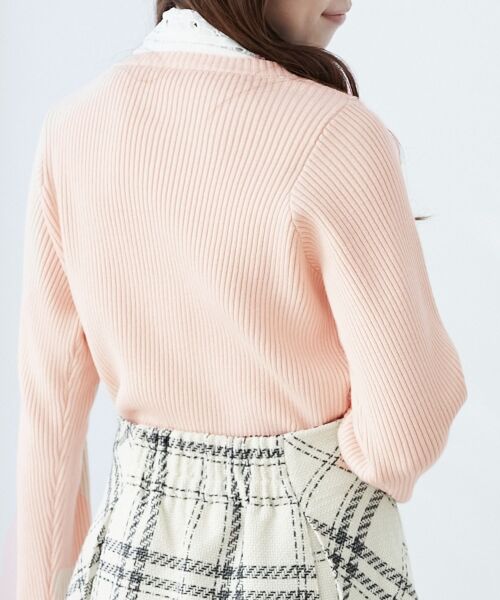 MAJESTIC LEGON / マジェスティックレゴン カーディガン・ボレロ | リボンレース襟ニットカーディガン | 詳細10