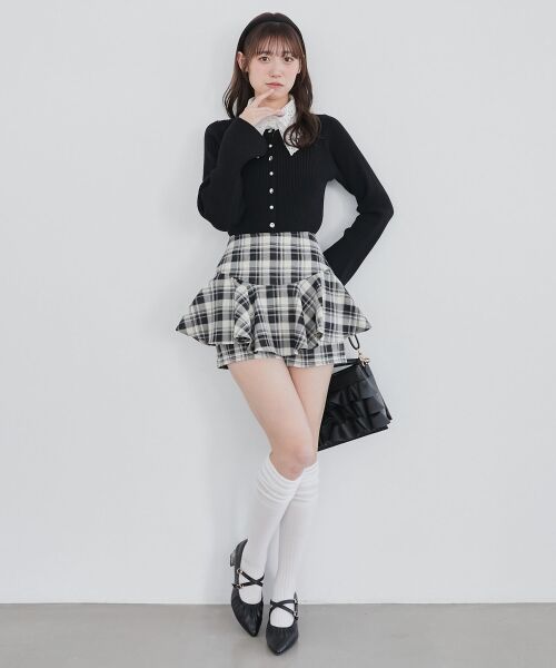 MAJESTIC LEGON / マジェスティックレゴン カーディガン・ボレロ | リボンレース襟ニットカーディガン | 詳細17