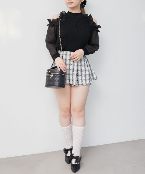 MAJESTIC LEGON / マジェスティックレゴン ニット・セーター | リボンセットシアーフリルニット | 詳細15