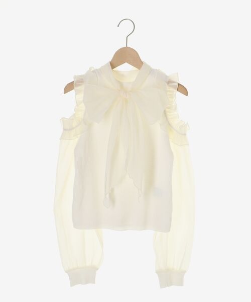 MAJESTIC LEGON / マジェスティックレゴン ニット・セーター | リボンセットシアーフリルニット | 詳細19