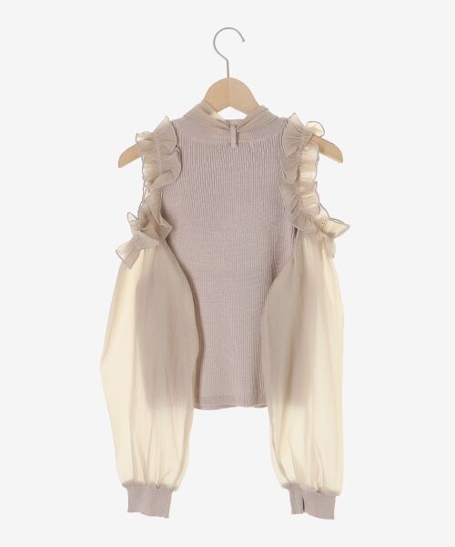 MAJESTIC LEGON / マジェスティックレゴン ニット・セーター | リボンセットシアーフリルニット | 詳細22