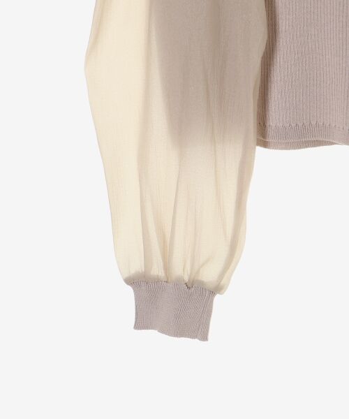 MAJESTIC LEGON / マジェスティックレゴン ニット・セーター | リボンセットシアーフリルニット | 詳細24