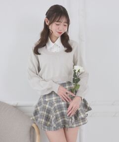 MAJESTIC LEGON / マジェスティックレゴン ニット・セーター | フリルノースリシャツセットニット