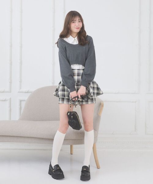 MAJESTIC LEGON / マジェスティックレゴン ニット・セーター | フリルノースリシャツセットニット | 詳細16