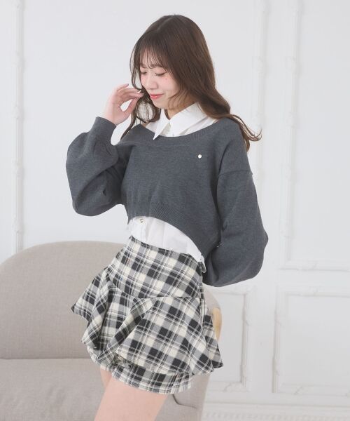 MAJESTIC LEGON / マジェスティックレゴン ニット・セーター | フリルノースリシャツセットニット | 詳細19