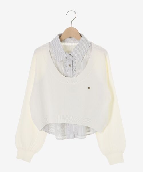 MAJESTIC LEGON / マジェスティックレゴン ニット・セーター | フリルノースリシャツセットニット | 詳細23
