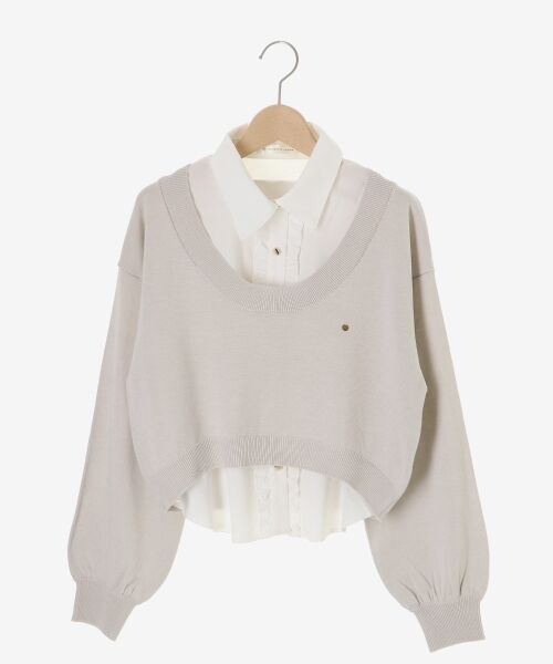 MAJESTIC LEGON / マジェスティックレゴン ニット・セーター | フリルノースリシャツセットニット | 詳細24