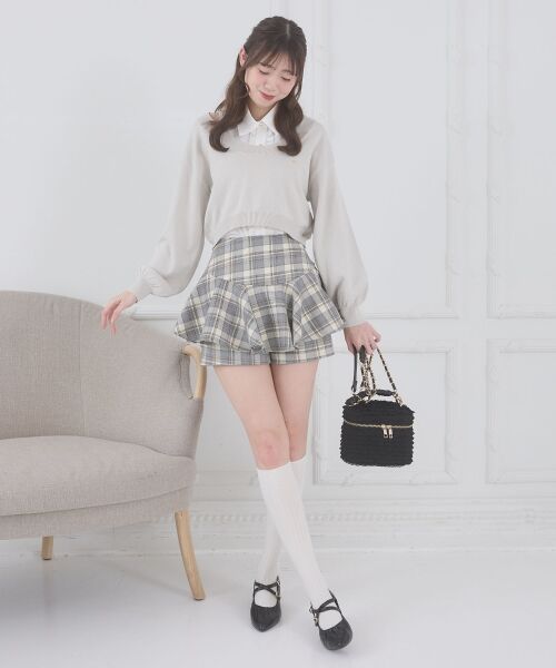 MAJESTIC LEGON / マジェスティックレゴン ニット・セーター | フリルノースリシャツセットニット | 詳細5