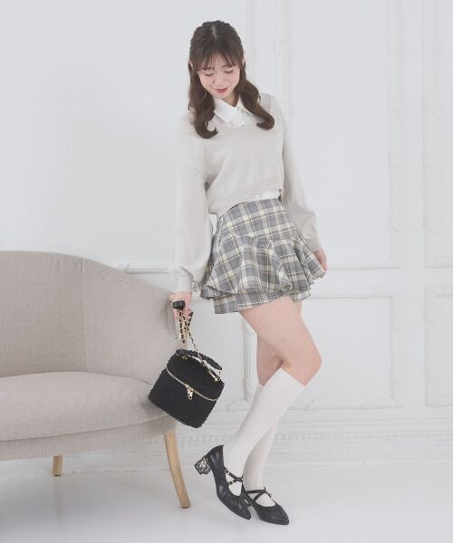 MAJESTIC LEGON / マジェスティックレゴン ニット・セーター | フリルノースリシャツセットニット | 詳細6