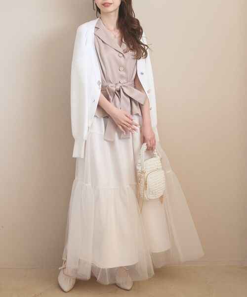 MAJESTIC LEGON / マジェスティックレゴン カーディガン・ボレロ | クローバーボタンUVカットカーデ | 詳細1