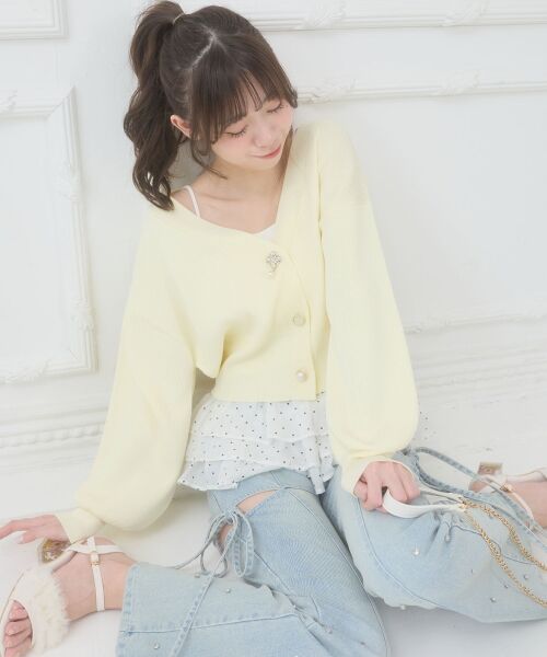 MAJESTIC LEGON / マジェスティックレゴン カーディガン・ボレロ | クローバーボタンUVカットカーデ | 詳細10