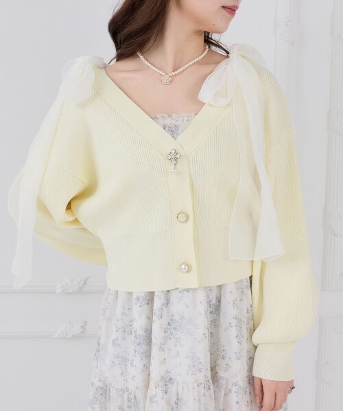 MAJESTIC LEGON / マジェスティックレゴン カーディガン・ボレロ | クローバーボタンUVカットカーデ | 詳細12
