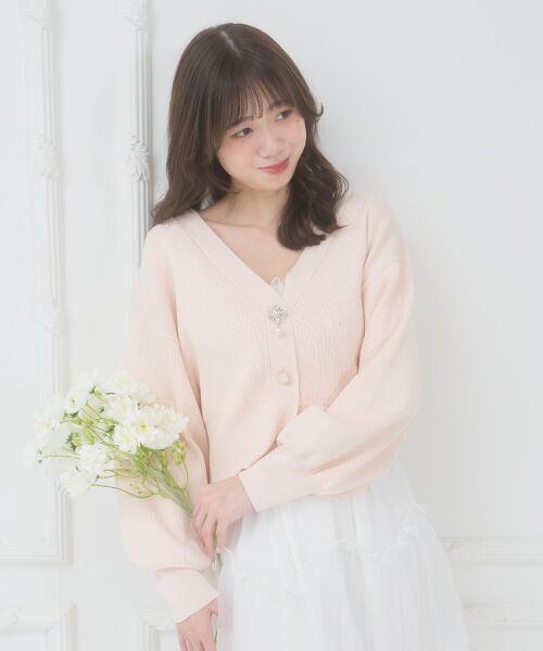 MAJESTIC LEGON / マジェスティックレゴン カーディガン・ボレロ | クローバーボタンUVカットカーデ | 詳細16