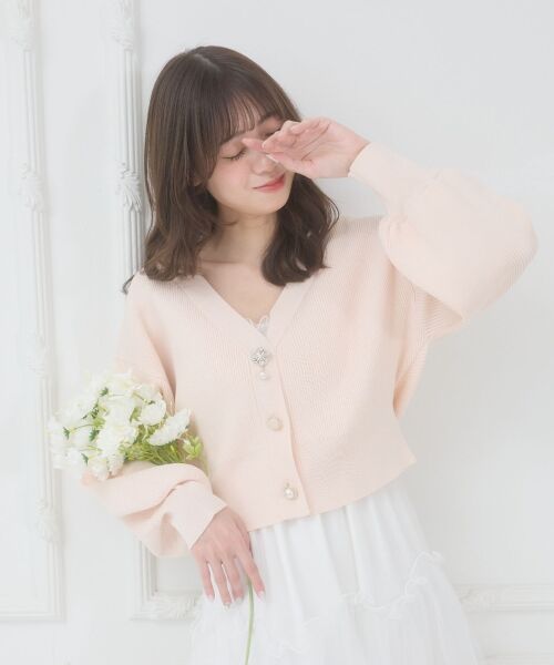 MAJESTIC LEGON / マジェスティックレゴン カーディガン・ボレロ | クローバーボタンUVカットカーデ | 詳細17
