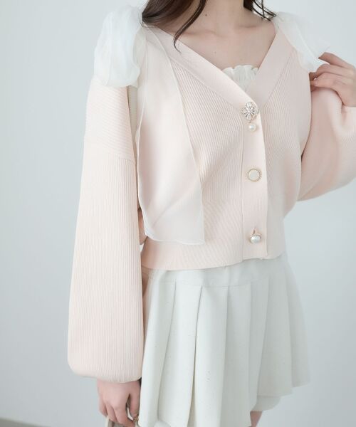 MAJESTIC LEGON / マジェスティックレゴン カーディガン・ボレロ | クローバーボタンUVカットカーデ | 詳細22