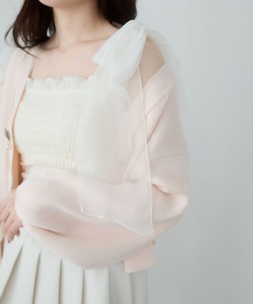 MAJESTIC LEGON / マジェスティックレゴン カーディガン・ボレロ | クローバーボタンUVカットカーデ | 詳細23