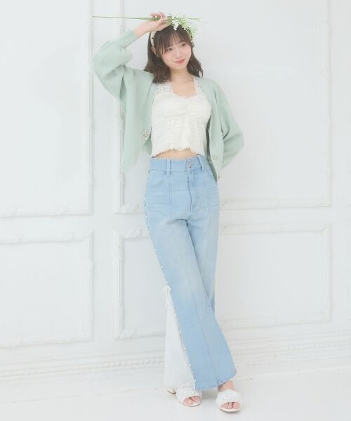 MAJESTIC LEGON / マジェスティックレゴン カーディガン・ボレロ | クローバーボタンUVカットカーデ | 詳細24