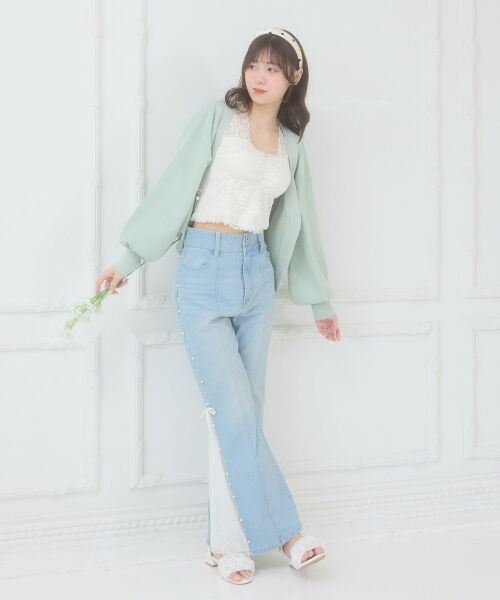 MAJESTIC LEGON / マジェスティックレゴン カーディガン・ボレロ | クローバーボタンUVカットカーデ | 詳細25