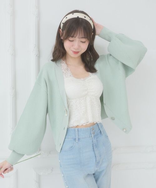 MAJESTIC LEGON / マジェスティックレゴン カーディガン・ボレロ | クローバーボタンUVカットカーデ | 詳細27