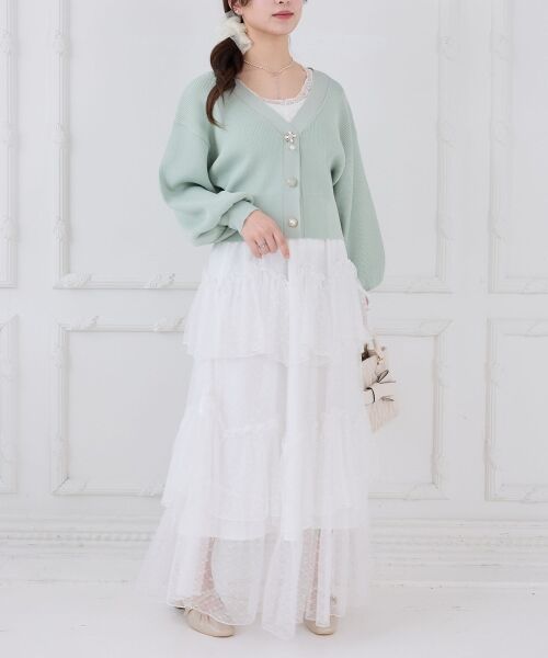 MAJESTIC LEGON / マジェスティックレゴン カーディガン・ボレロ | クローバーボタンUVカットカーデ | 詳細28