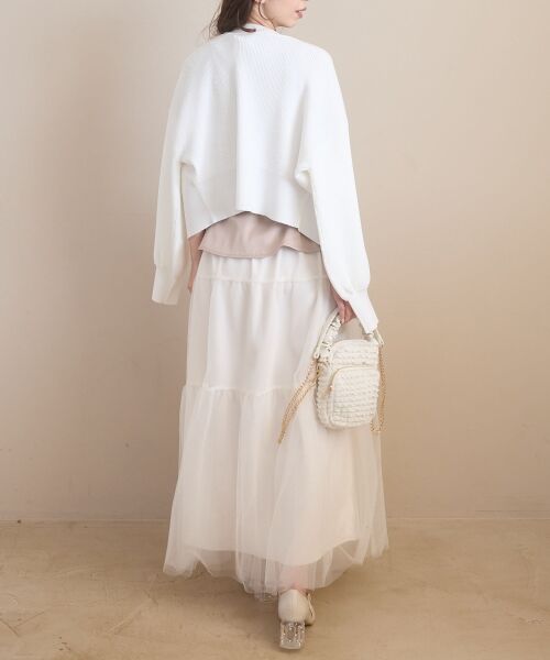 MAJESTIC LEGON / マジェスティックレゴン カーディガン・ボレロ | クローバーボタンUVカットカーデ | 詳細3